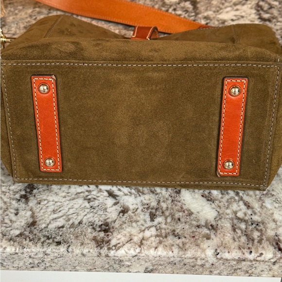 Dooney & Bourke Suede Brynn Olive - Picture 9 of 14